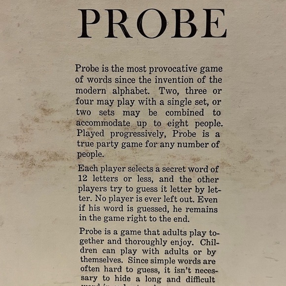 Vintage 1964 Parker Brothers board game PROBE - Picture 3 of 4